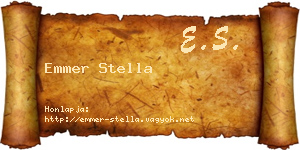 Emmer Stella névjegykártya